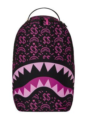 Sprayground Money Maker Purple Backpack🔥New Black Bookbag Large School Bag
